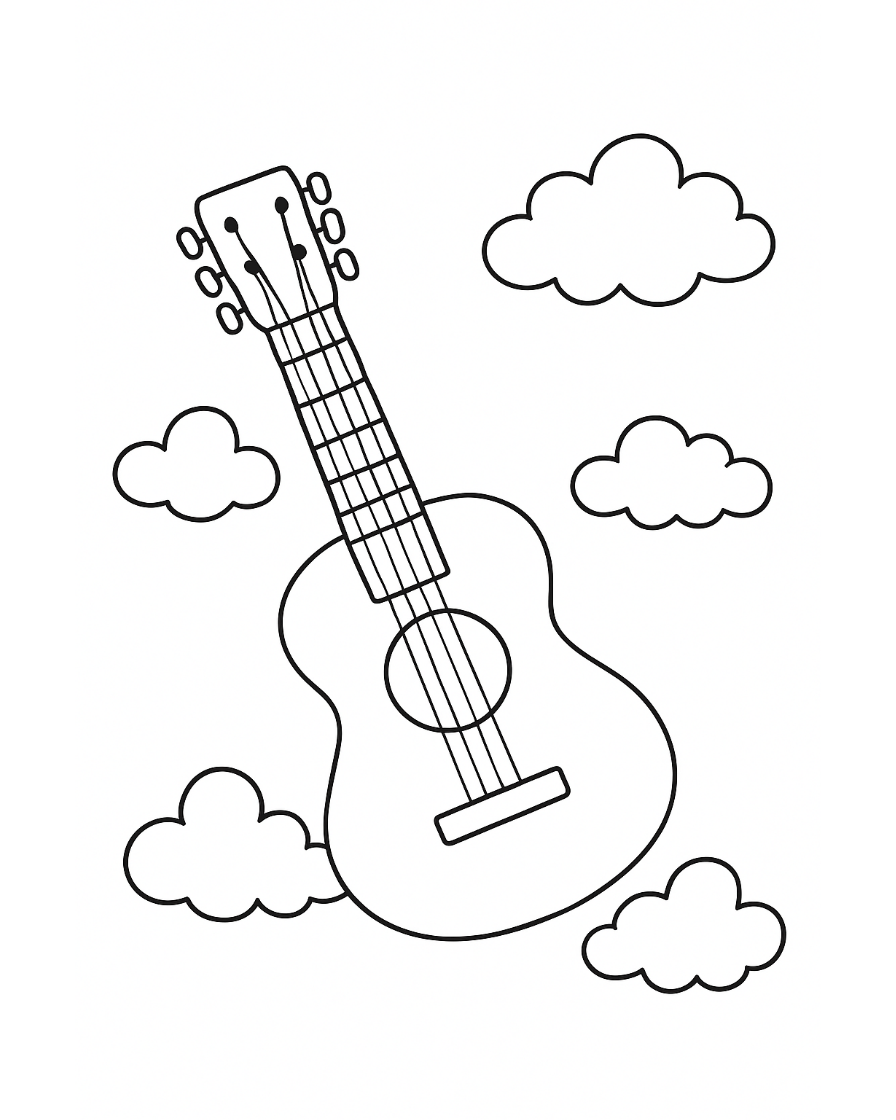 music coloring pages