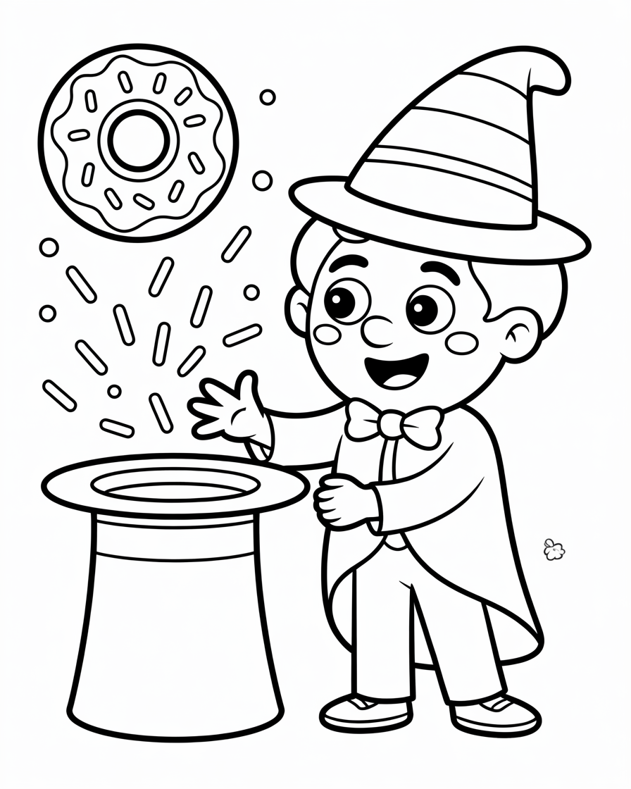 donut coloring pages
