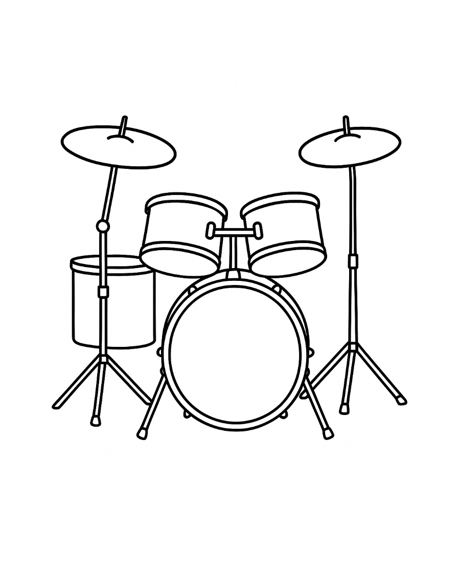 music coloring pages