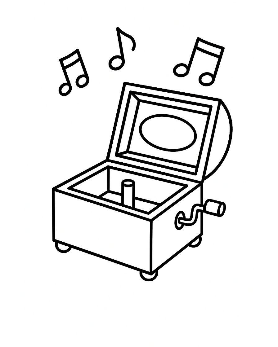 music coloring pages