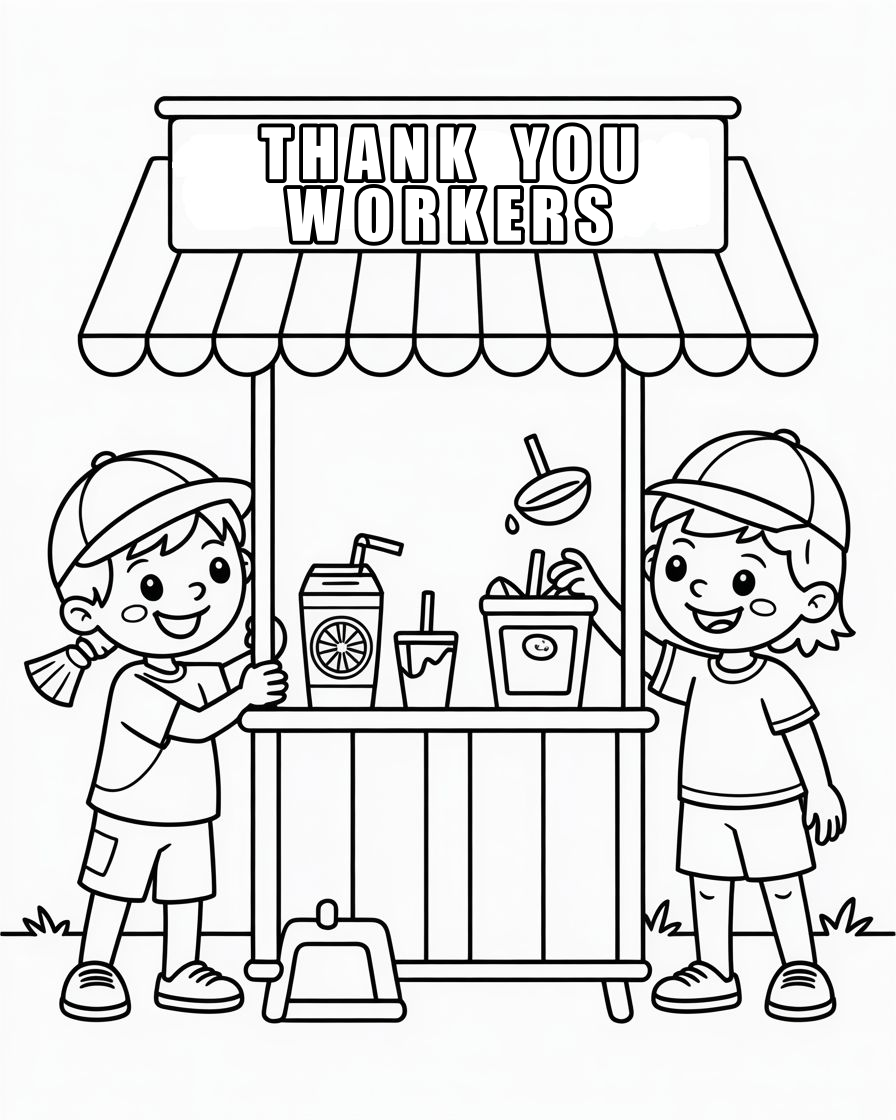 labor day coloring pages