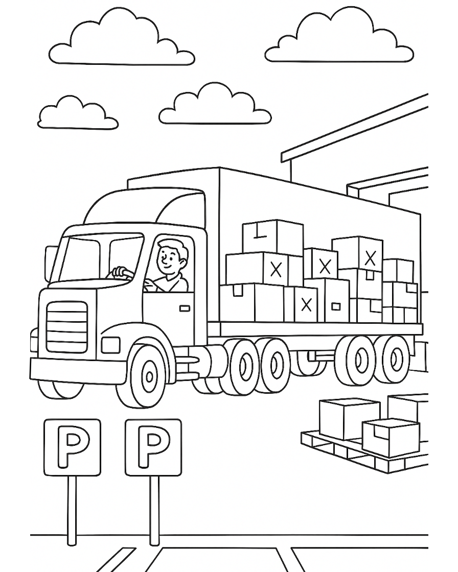 truck coloring pages