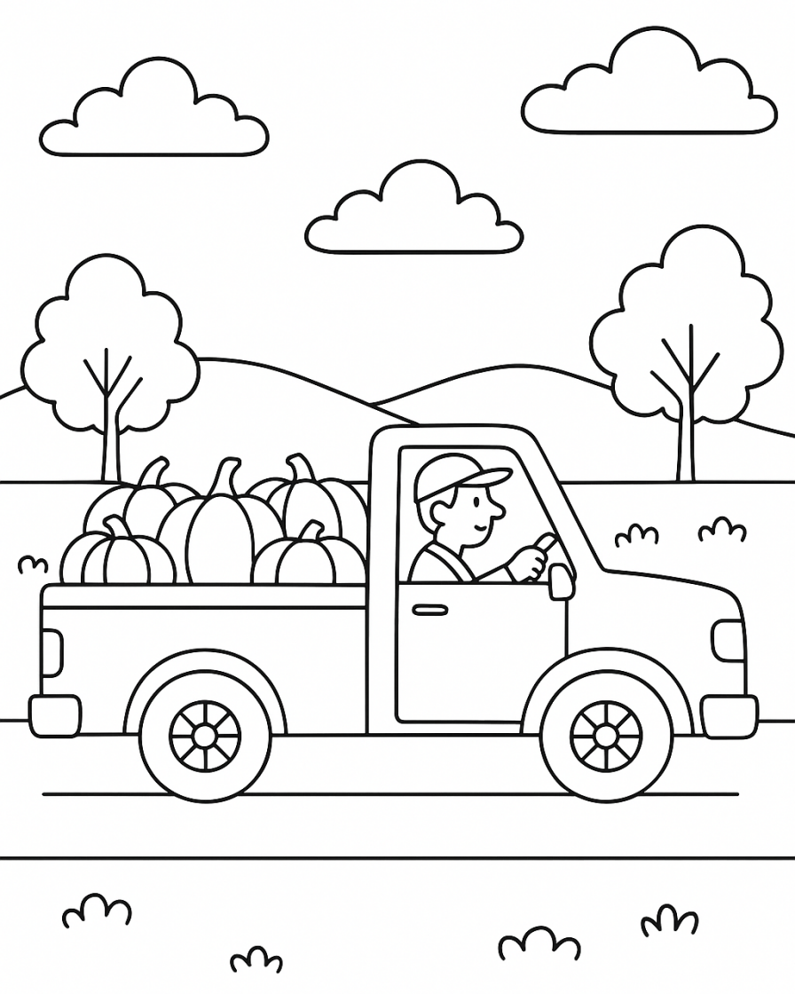 truck coloring pages