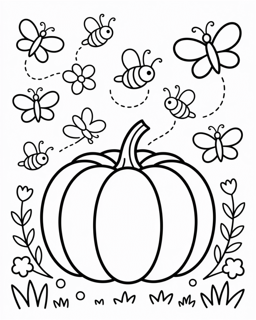 30 Free Printable Pumpkin Coloring Pages