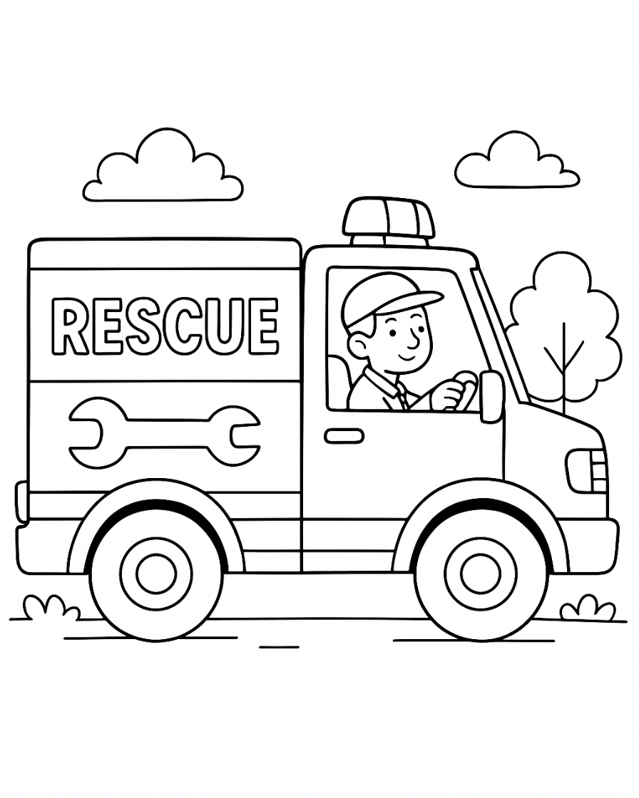 truck coloring pages