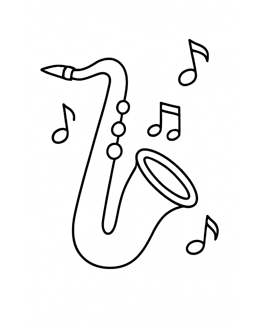 music coloring pages