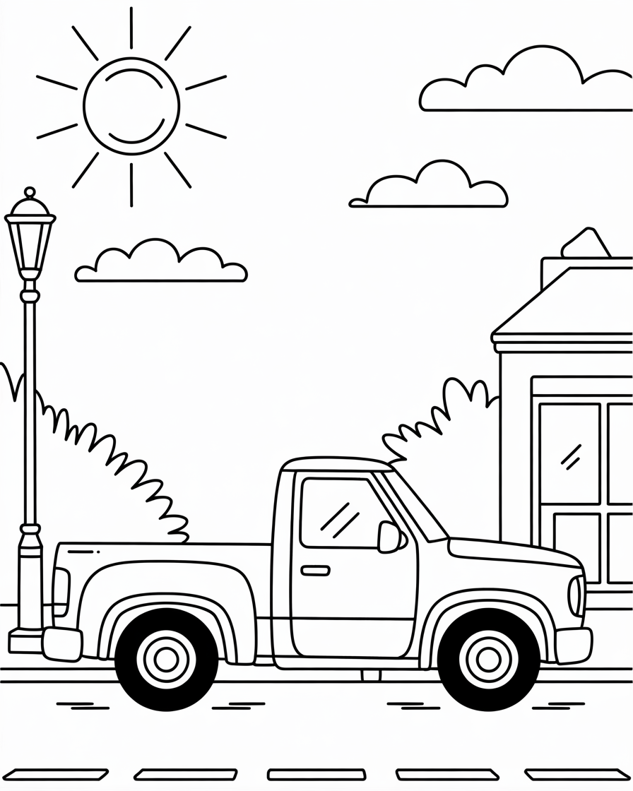 truck coloring pages