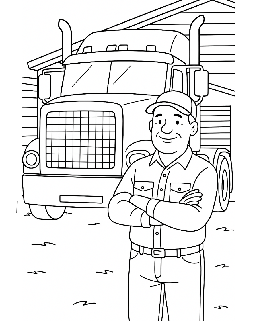 truck coloring pages