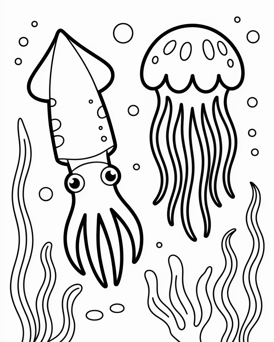sea animals coloring pages