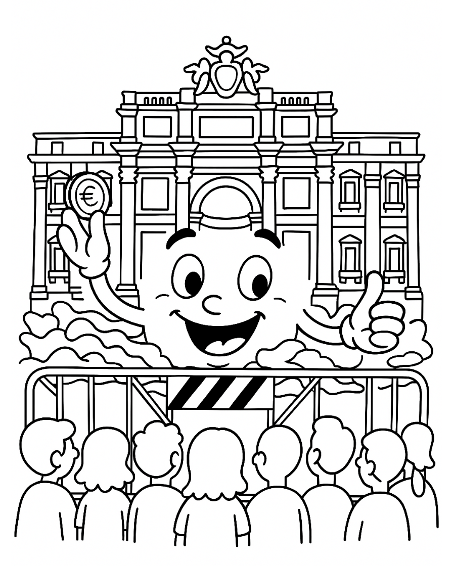 smiling-milan-tram-coloring-page