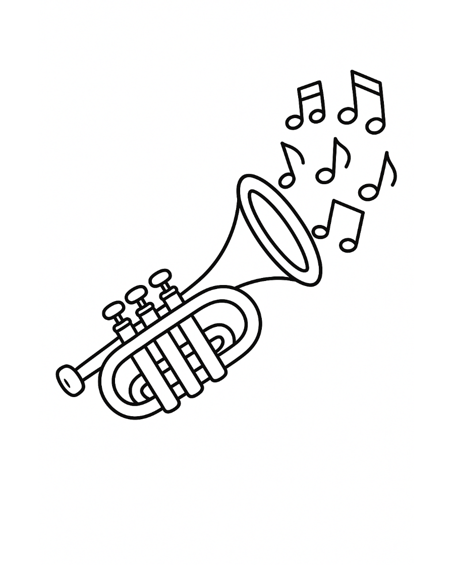 music coloring pages