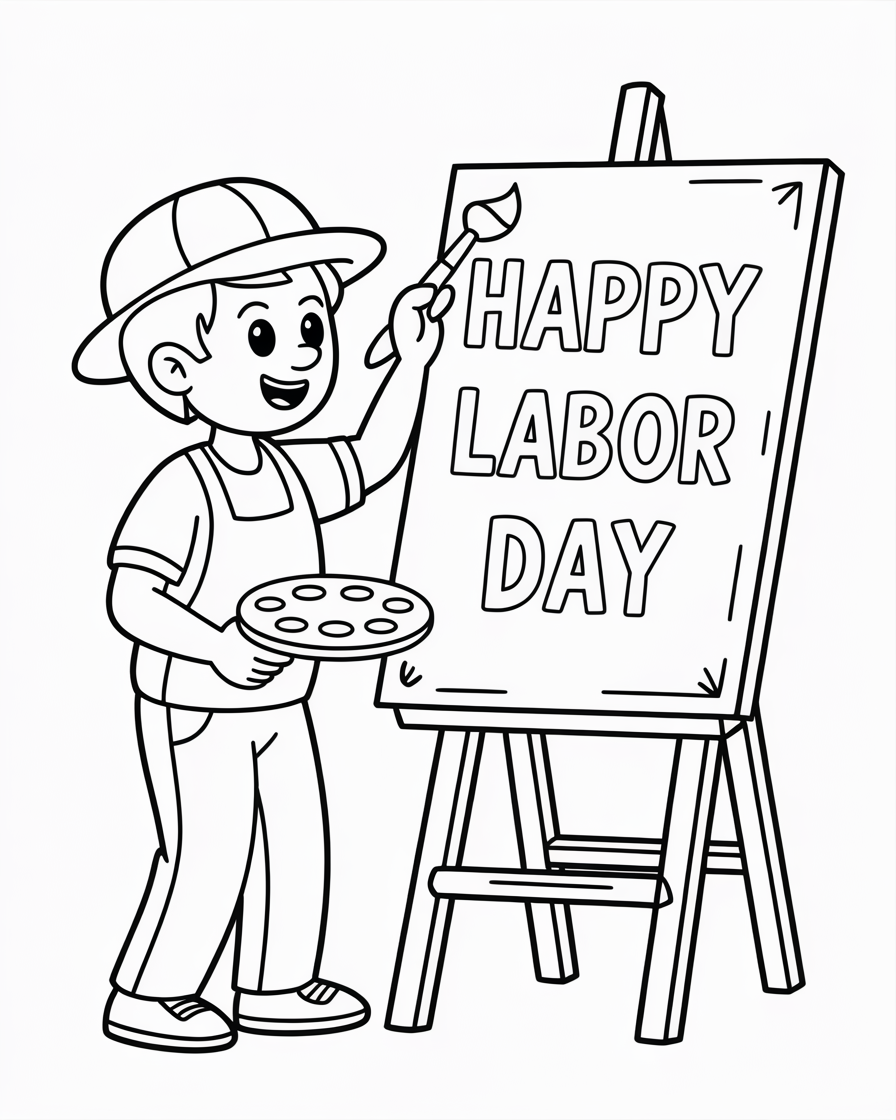labor day coloring pages